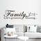 Inspirational Family Wall Stickers for Bedroom: Home Quotes Motivational Vinyl Art Wall Decals for Living Room Kitchen Apartment Bathroom